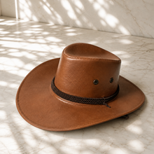Sterling Simple Classic™ Leather Cowboy Hat Wide Brim Western