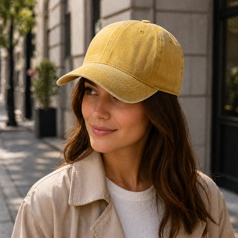 Sterling Simple Classic™ Cap Minimalist Style Baseball Hat Denim Brim