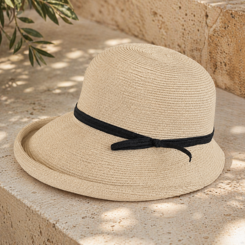 Sterling Summer Straw™  Sun Cap Curved Brim Adjustable Back