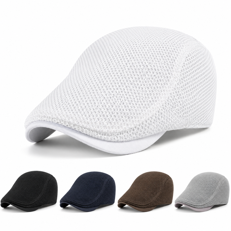 Sterling MeshCap™ Casual Flat Cap Mesh Crown Breathable Brim