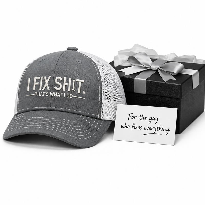 Sterling I Fix Shit™ Trucker Cap Mesh Snapback Patch