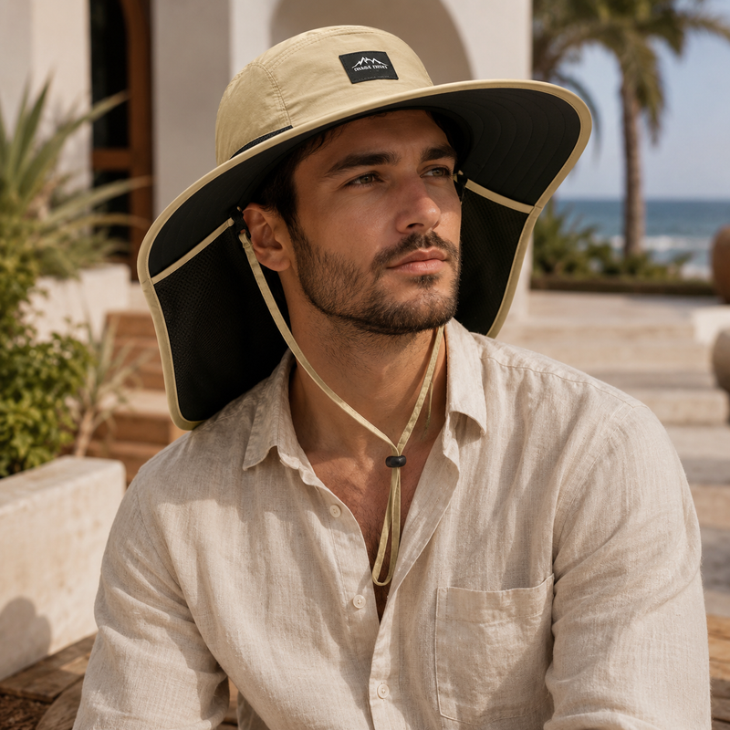 Sterling Hiking Sun Hat™ Wide Brim Nylon Neck Flap