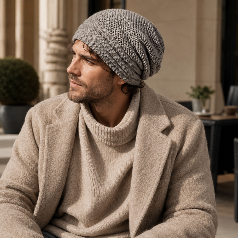 Sterling Winter Baggy Wool Knitted Beanie™ Slouch Knit Warmth