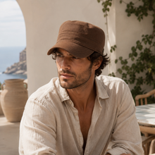 Sterling Breathable Sun Military Hat™ Woven Short Brim Strap
