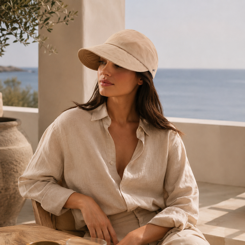 Sterling Outdoor UV Protection™ Hollow Top Sun Hat Wide Brim Visor