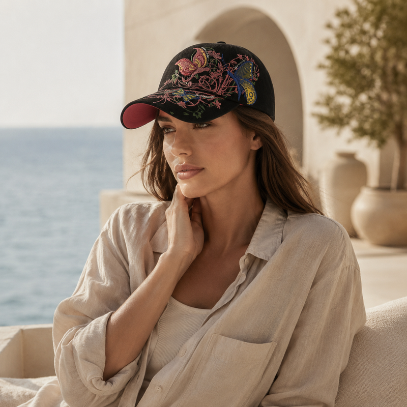 Sterling Adjustable Breathable Embroidered Sun Hat™ Wide Brim Visor
