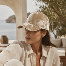 Sterling Velvet Baseball Cap™ for Women Curved Velvet Strap