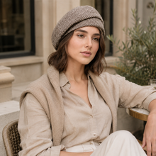 Sterling Cozy Soft-touch Beret™ Soft Knit Checkered Edge