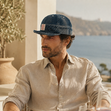 Sterling Retro Denim Flip Hat™ Beret Casual Cap Adjustable Hat