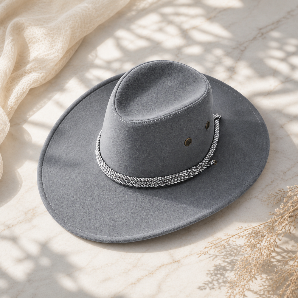 Sterling Western Cowboy Hat™ Wide Brim Felt Look Rope Band