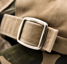 Sterling™ Camouflage Cotton Flat Cap Washed Camo Buckle Strap