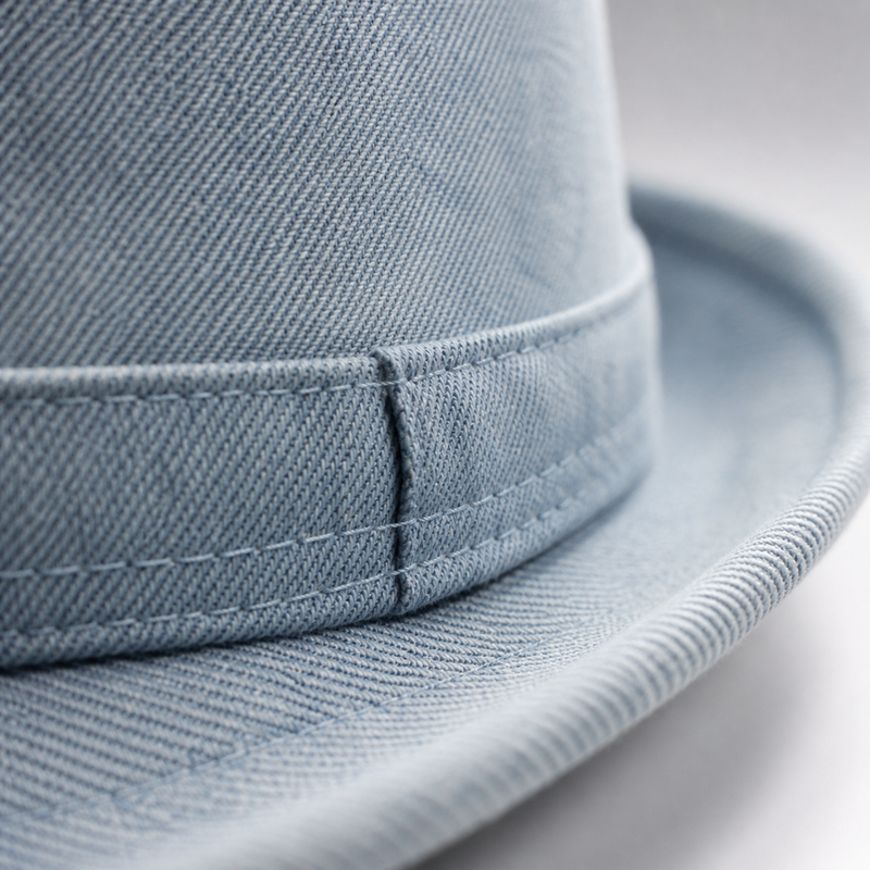 Sterling Denim Light Board British Style Jazz Fedoras Hat™ Short Brim
