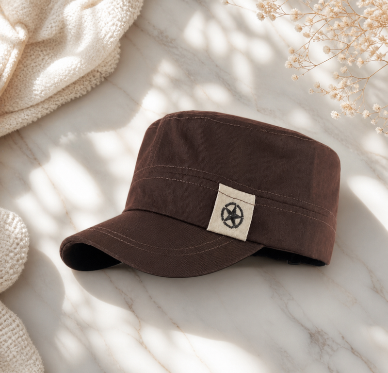 Sterling™ Outdoor Sun Protection Military Hat Flat Cap Polyester