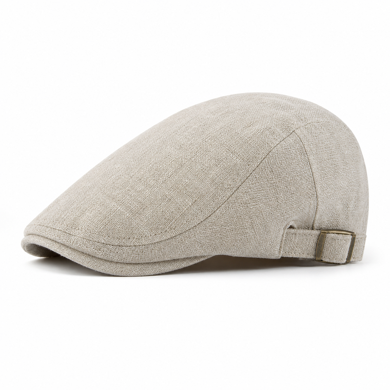 Sterling Classic British Flat Cap™ Wool Blend Herringbone Crown