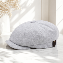 Sterling™ Retro British Octagonal Flat Cap Satin Weave Curling Brim