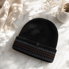 Sterling Striped Beanie™ Ear Cover Soft Knit Fit