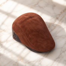 Sterling Leather Cowhide Beret Flat Cap™ Adjustable Back
