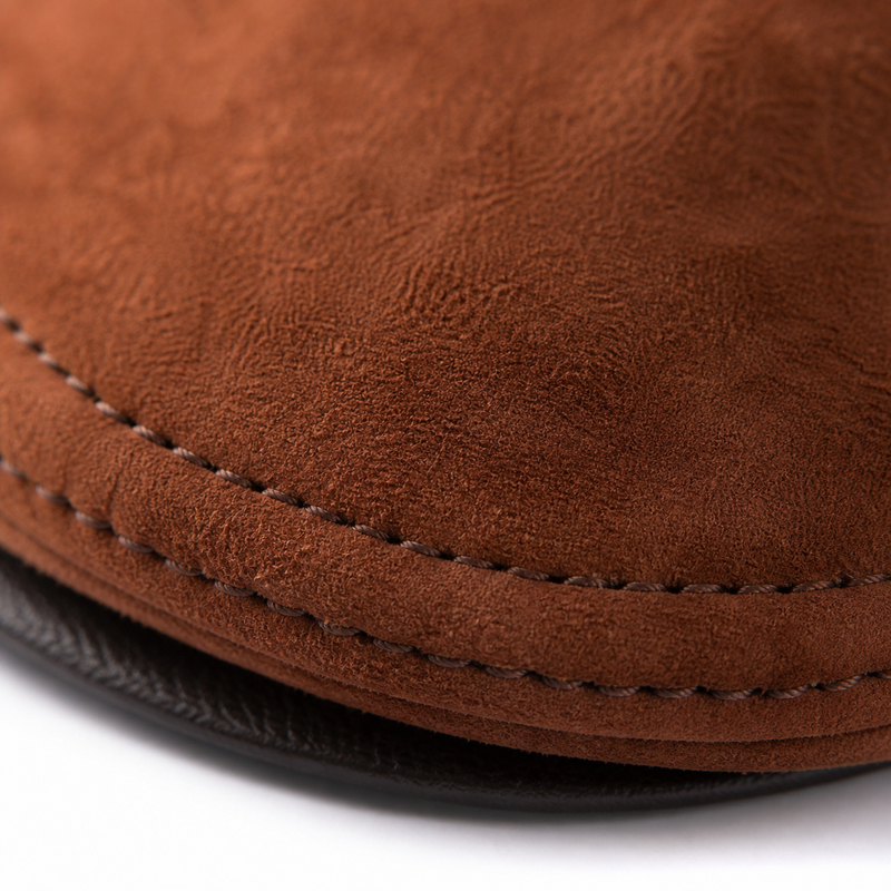 Sterling Leather Cowhide Beret Flat Cap™ Adjustable Back
