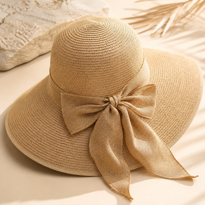Sterling Beach Sun™ Protection Straw Hat For Women Classic Wide Brim