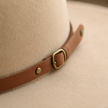 Sterling Chapman™ Wide Brim Felt Fedora With Belt Strap