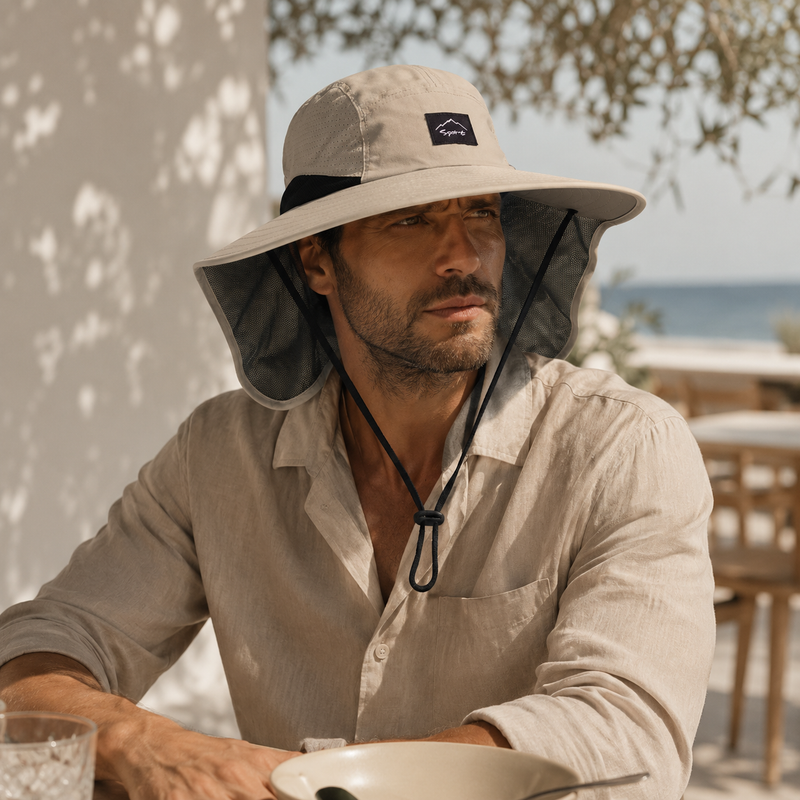 Sterling Sun Shade™ Wide Brim Explorer Hat With Air Mesh