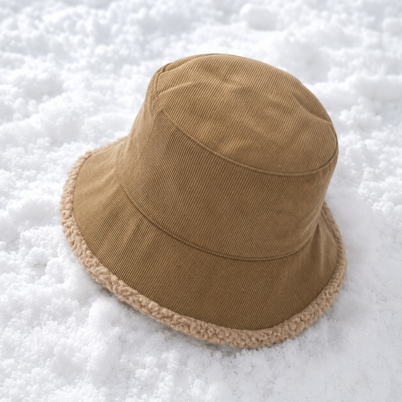 Sterling Blaine Bucket™ Hat Corduroy Faux Fur Lining
