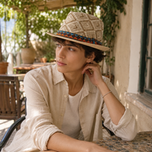 Sterling Panama Summer™ Trilby Hat Vegetable Fiber Diamond Weave