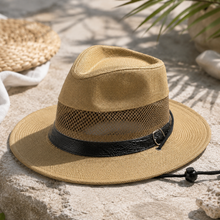 Sterling Summer Fedora™ Hat Mesh Fedora Linen Vent Crown