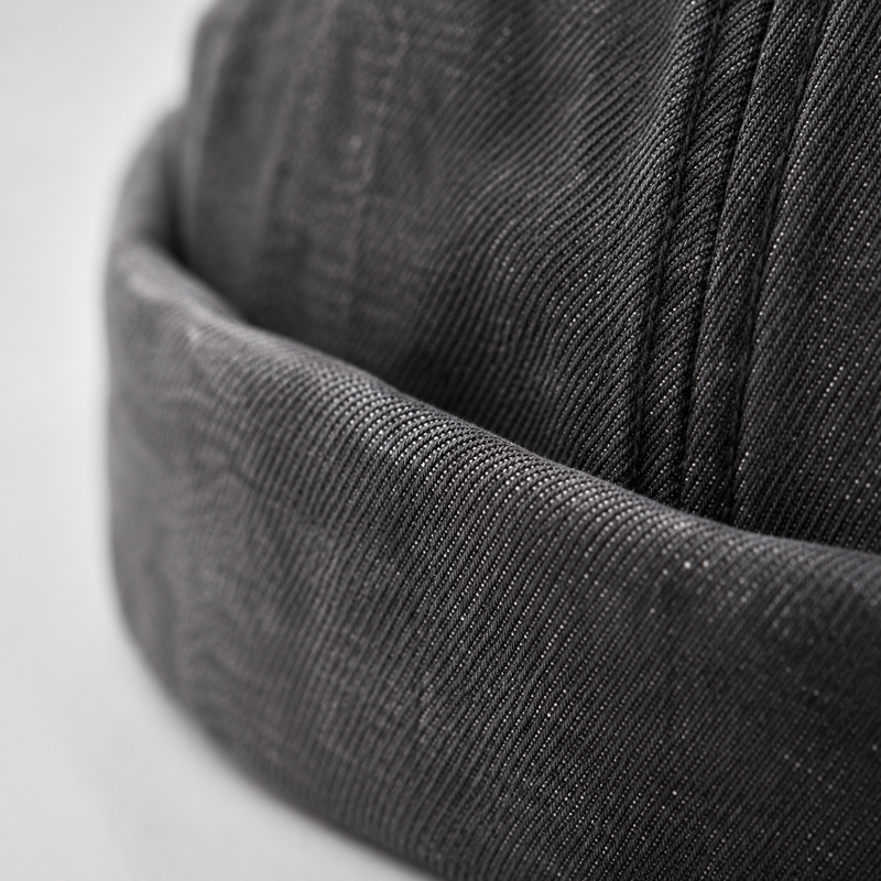 Sterling Denim Cotton™ Docker Cap Brimless Cotton Denim Finish