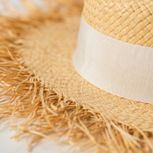 Sterling Ring Flat™ Straw Sun Hat With Sculpted Ring Accent