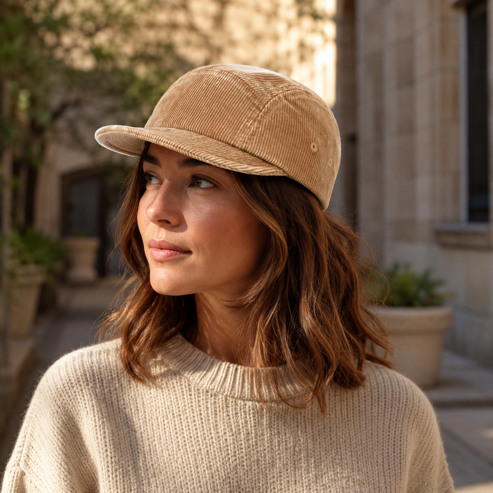 Sterling Urban Corduroy™ Short Brim Five Panel Baseball Cap