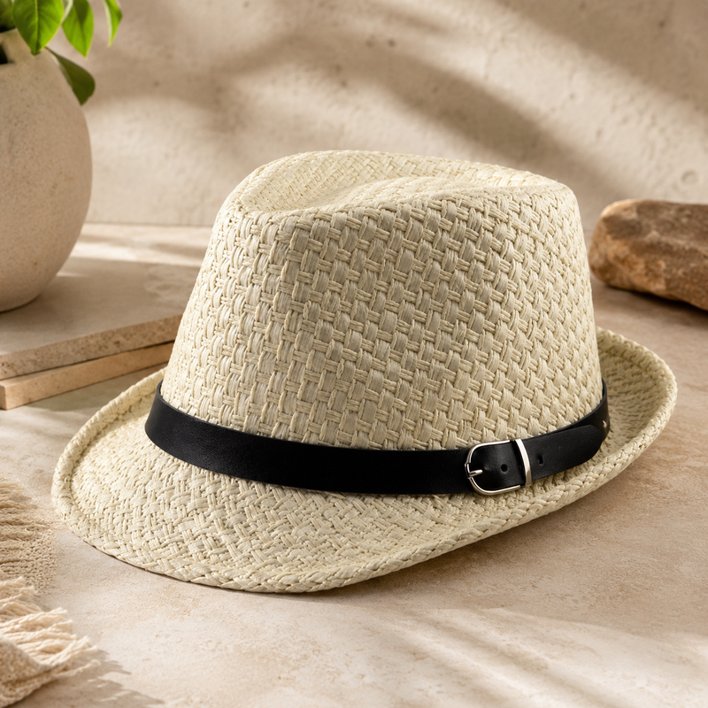 Sterling Summer Straw Trilby™ Hat Vegetable Fiber Weave