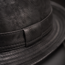 Sterling Belcastel Trilby™ Leather Hat Distressed Finish
