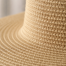 Sterling Retro Straw Hat™ Wide Brim Paper Straw Round Crown
