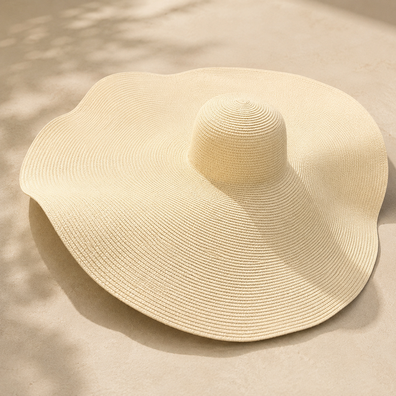 Sterling Oversized Dome™ Straw Hat Wide Brim