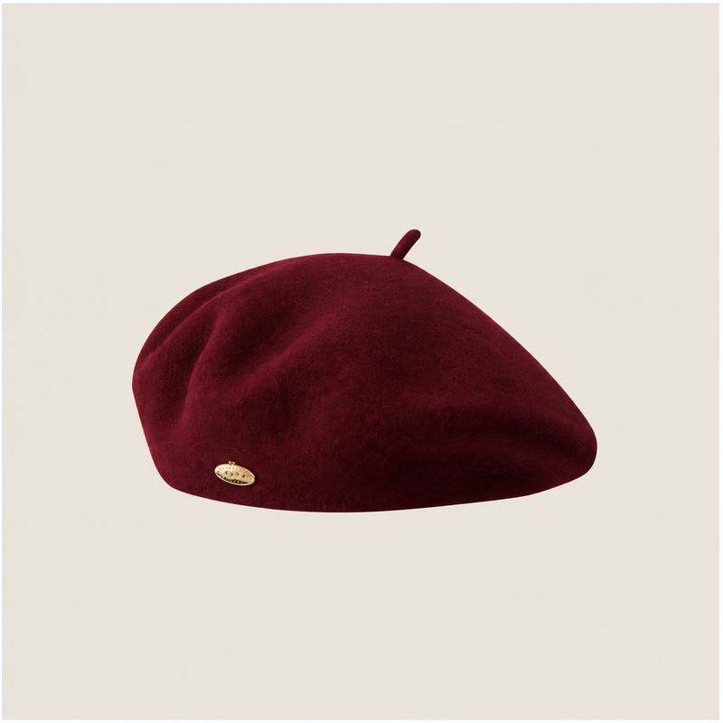 Sterling Aveline Winter Beret Wool Painter Cap™ With Flat Crown