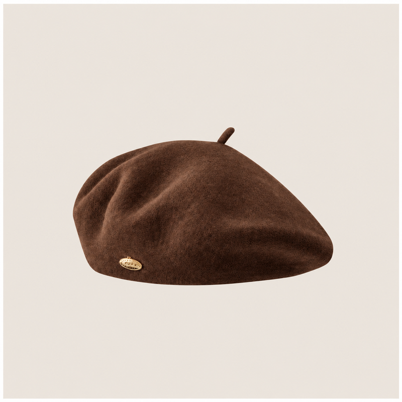 Sterling Aveline Winter Beret Wool Painter Cap™ With Flat Crown