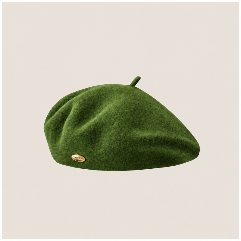 Sterling Aveline Winter Beret Wool Painter Cap™ With Flat Crown