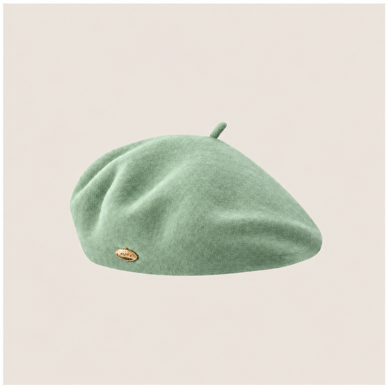 Sterling Aveline Winter Beret Wool Painter Cap™ With Flat Crown