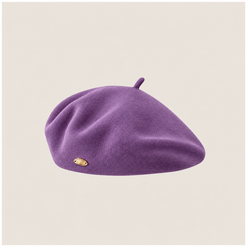 Sterling Aveline Winter Beret Wool Painter Cap™ With Flat Crown
