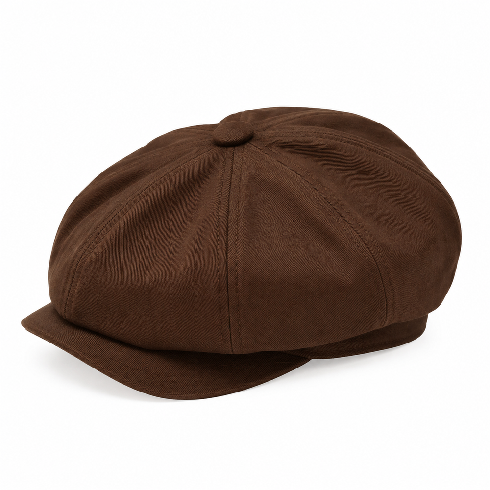 Sterling Birmingham™ Cotton Newsboy Cap Soft Brim Detail