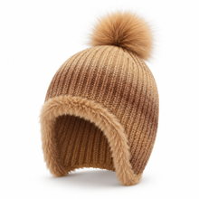 Sterling Marlow Gradient Knit Toddler Bonnet with Pom Pom™