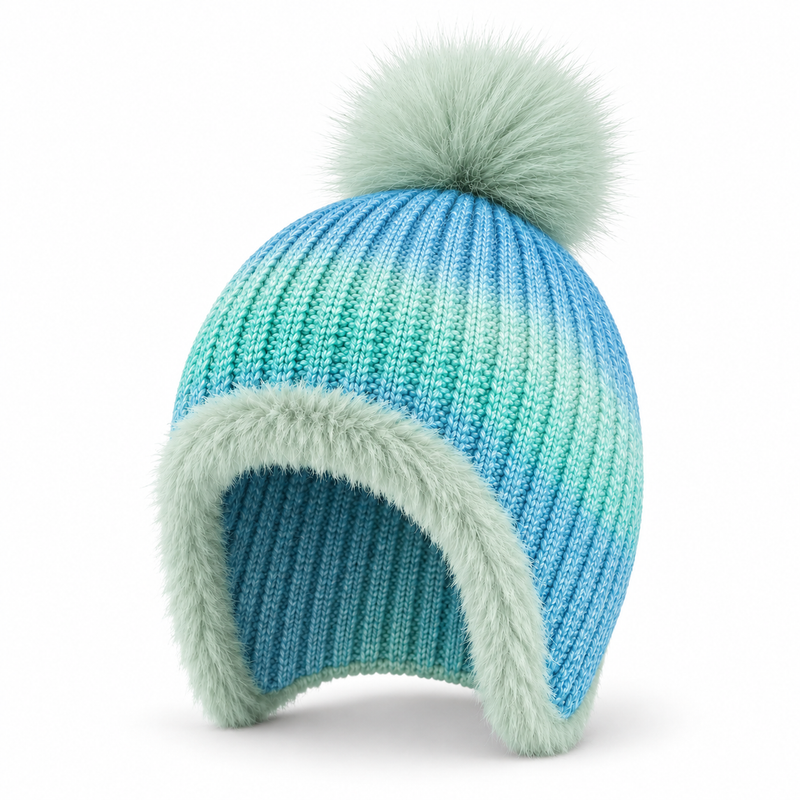 Sterling Marlow Gradient Knit Toddler Bonnet with Pom Pom™