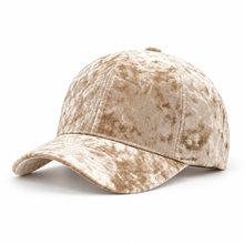Sterling Velvet Baseball Cap™ for Women Curved Velvet Strap
