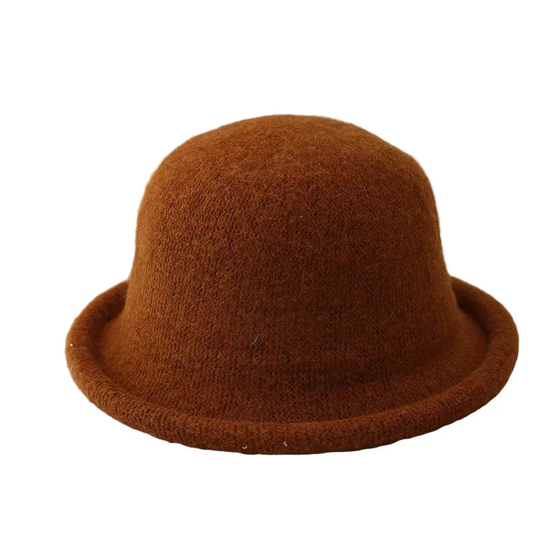 Sterling Chirac™ Bowler Wool Blend Rolled Brim Hat