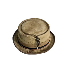 Sterling Clarence Porkpie™ Wool Hat Feather Detail