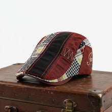 Sterling Patchwork Cotton Flat Cap™ Low Profile Cotton Brim