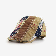 Sterling Patchwork Cotton Flat Cap™ Low Profile Cotton Brim