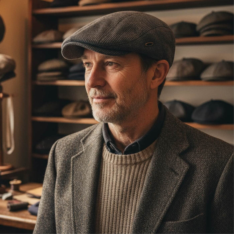 Sterling Modern Flat Cap™ Low Profile Fabric Side Accent