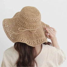 Sterling Retro Straw Beach Hat™ Wide Brim Straw Bow Detail